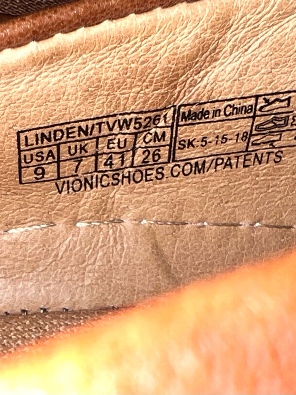 Vionic Fresh Linden Brown Leather Slip On Walking Loafers Comfort Shoes Size 9 - Picture 9 of 15